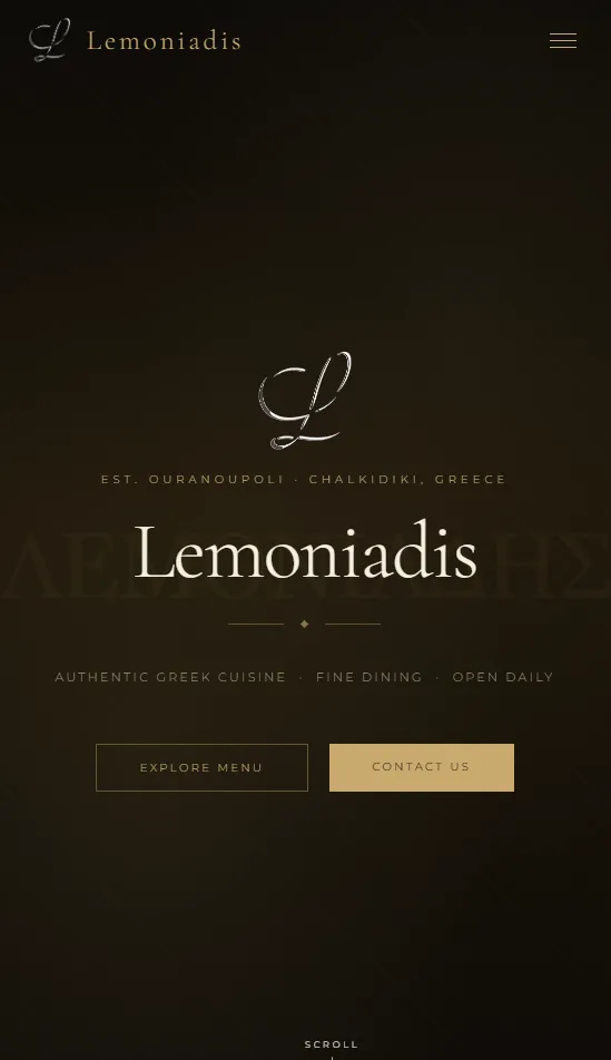 Lemoniadis website on mobile